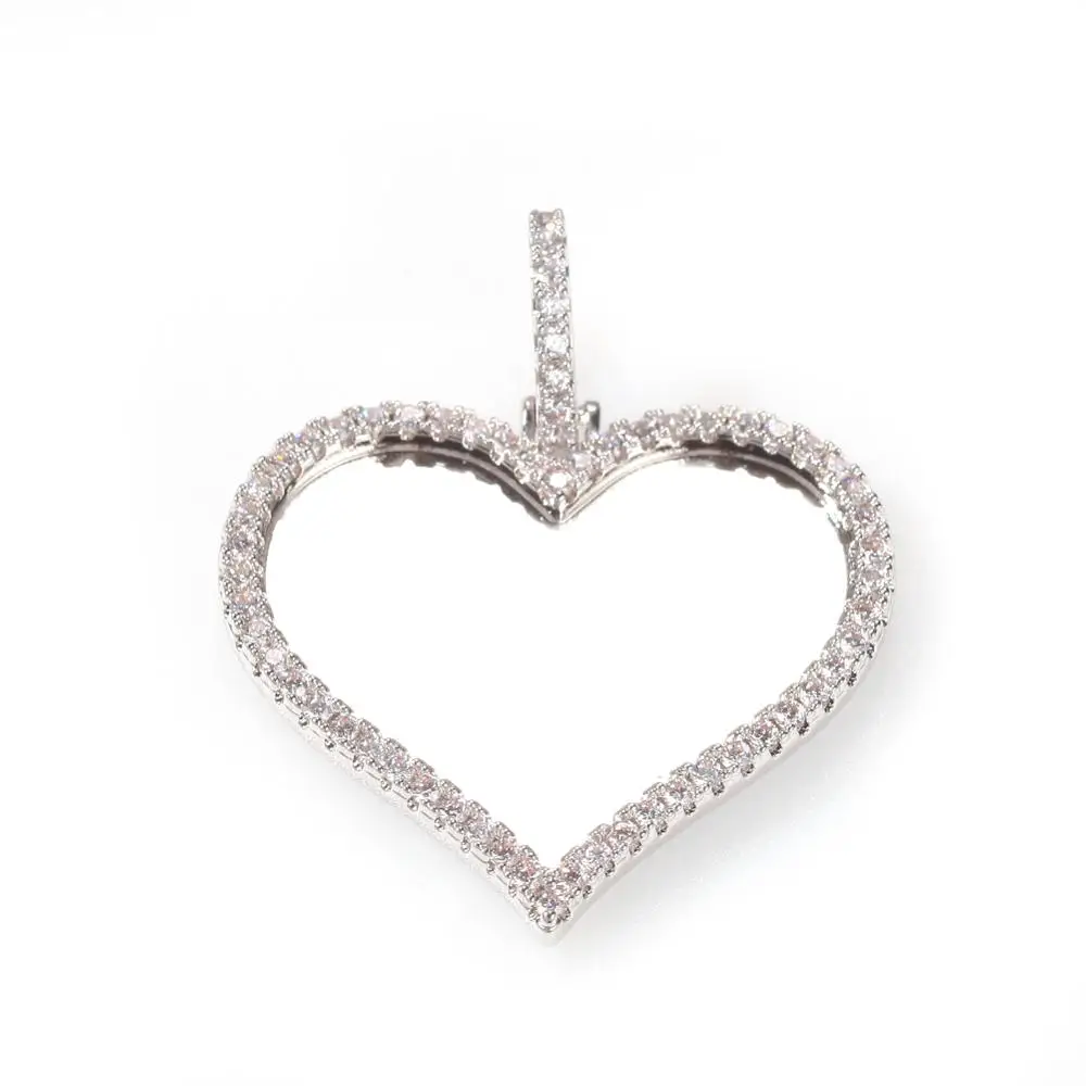 
Custom HipHop Photo Heart Shape Pendant Memory Picture Pendant Rope Chain Necklace Wholesale Rapper Jewelry 