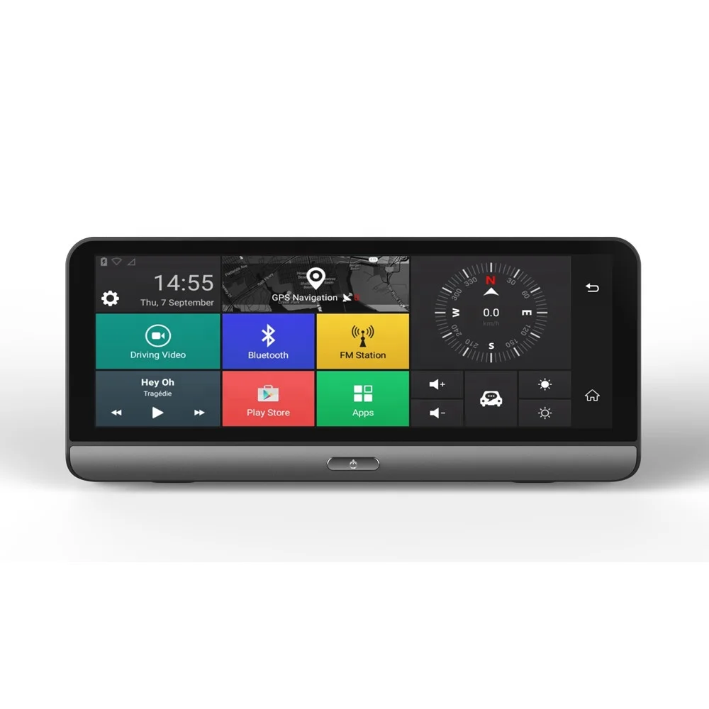 4G Android 8 'сенсорный экран приборная панель камера рекордер автомобильный черный ящик с регулируемым камеры переднего и заднего вида