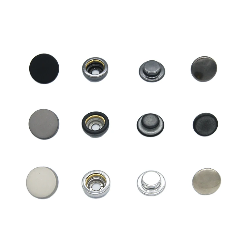 Custom High Quality Curved Surface Plating Jacket Coat Wholesale Metal Snap Button