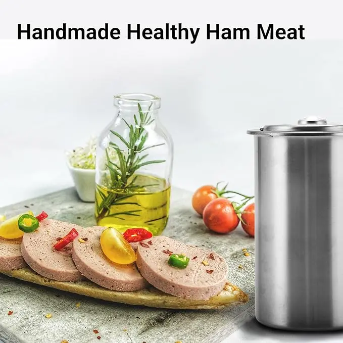 High Quality Stainless Steel Ham Meat Press Maker for Making Healthy Homemade Deli Meat Come  Kitchen Bacon Sandwich