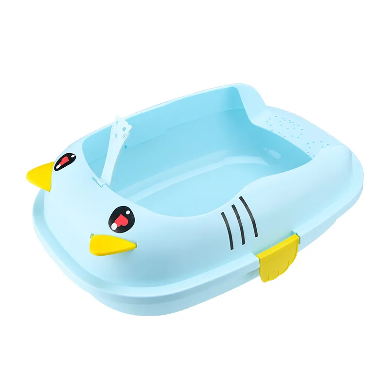 Большой контейнер для наполнения кошачьего туалета, полузакрытый Съемный контейнер для кошачьего туалета с защитой от брызг, товары для питомцев