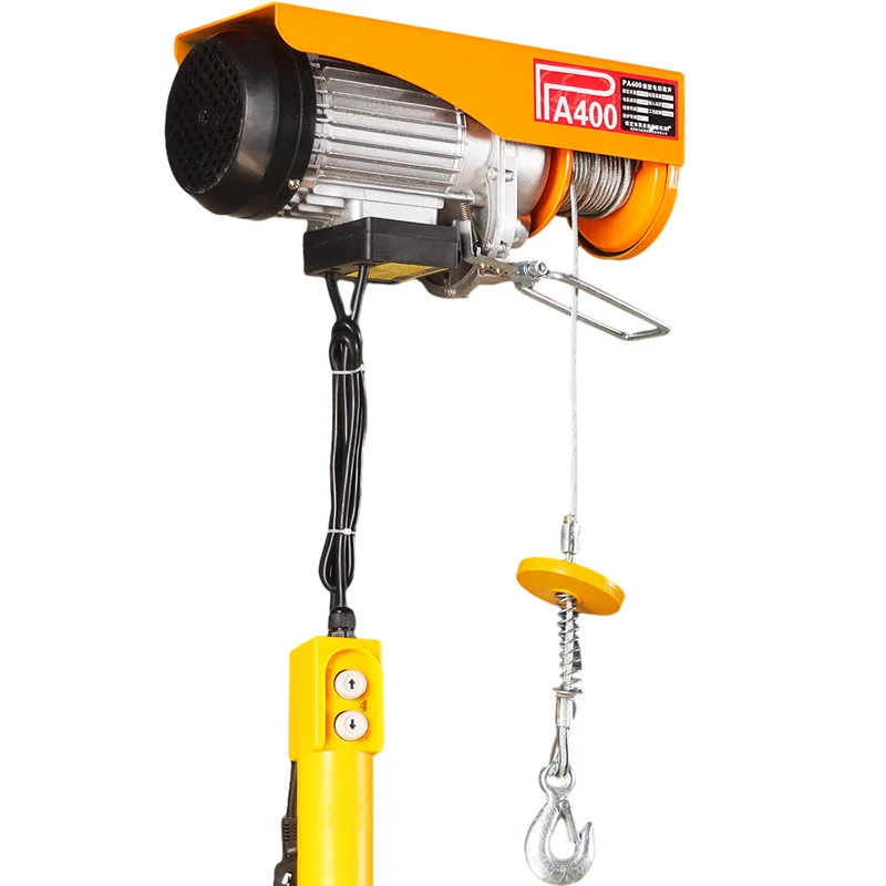 Mini Portable Electric Hoist Pa600 PA800 Pa1000 Pa1200 500kg 1ton Small Crane Electric Hoist Winch