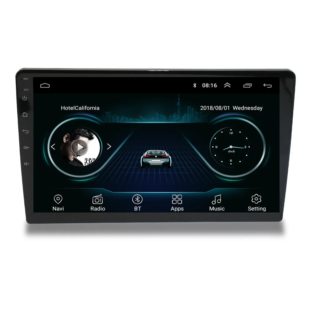 Factory price double din 10 inch car radio 2+32G carplay android 2din car dvd player with gps navigation