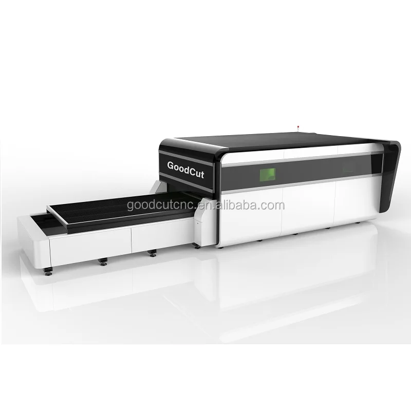 GC-3015 500W 1000W 3000W 4000W Protective Enclosed Fiber Laser Cutting Machine for