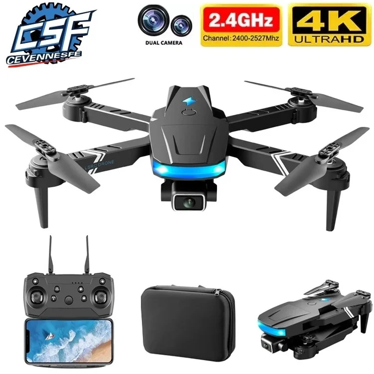 New LS878 Mini Drone 4K HD Wide Angle Dual Camera 1080P FPV Height Maintained RC Dron Foldable Quadcopter Helicopter Toy VS E525
