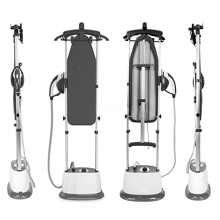 Support Samples New 4 Bar Pressurize Standing Garment Steamer iron With Foldable ironing board