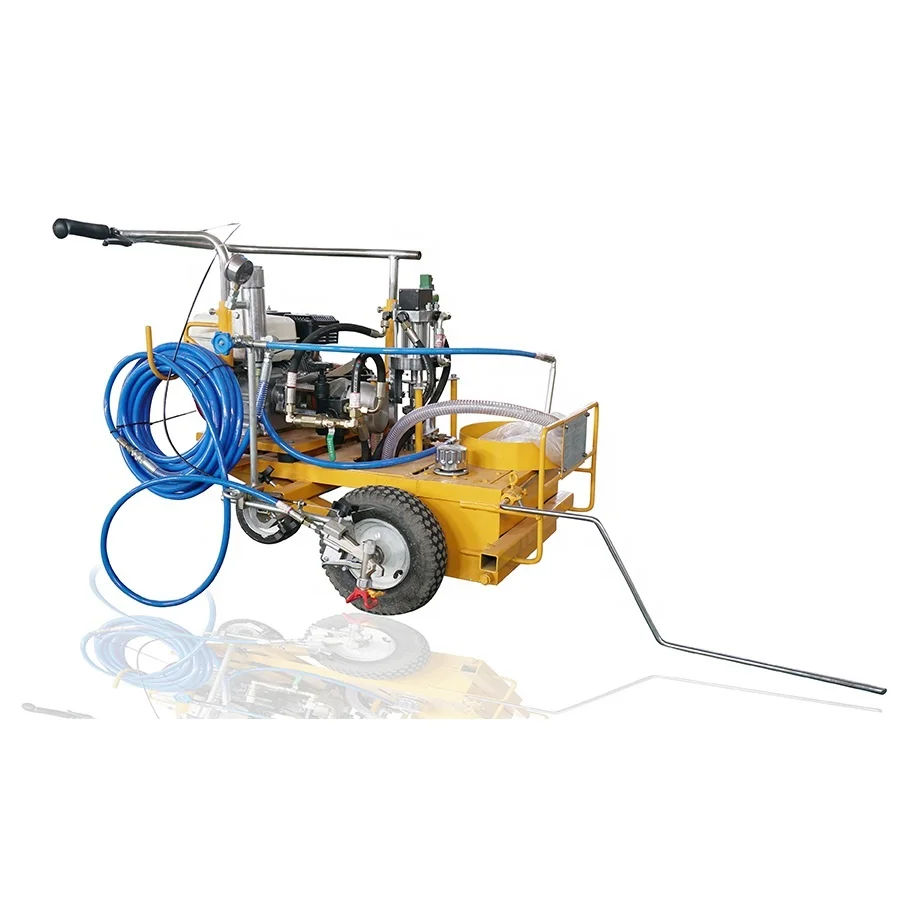 Low price hand-push airless cold paint road marking machine road line marking machine