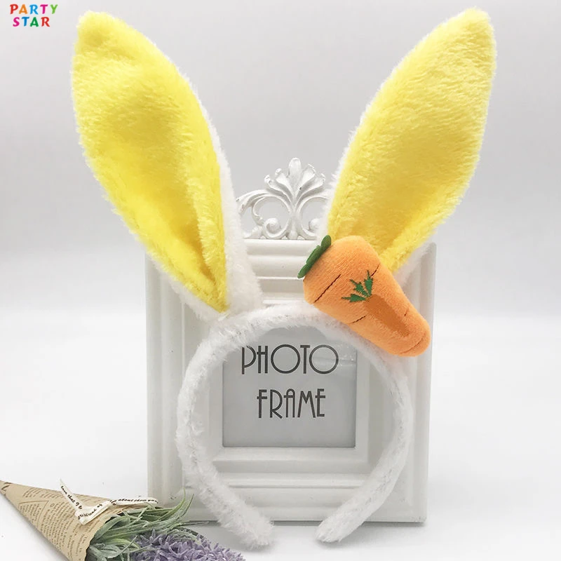 Plush Rabbit Ears Radish Christmas Polyester Girls Cartoon Hair Accessories Headband