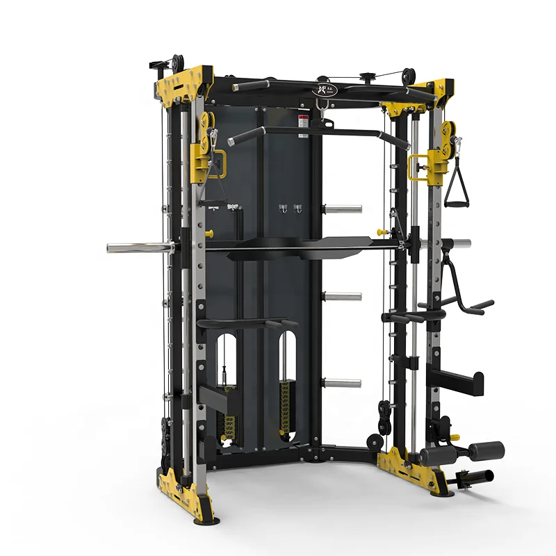 Universal Multi Functional Trainer cable machine,smith machine gym power squat rack for home