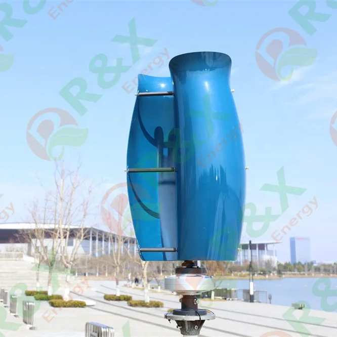 Tulip Type 1kw 3kw 5kw Vertical Axis Wind Turbine System With Inverter and Controller