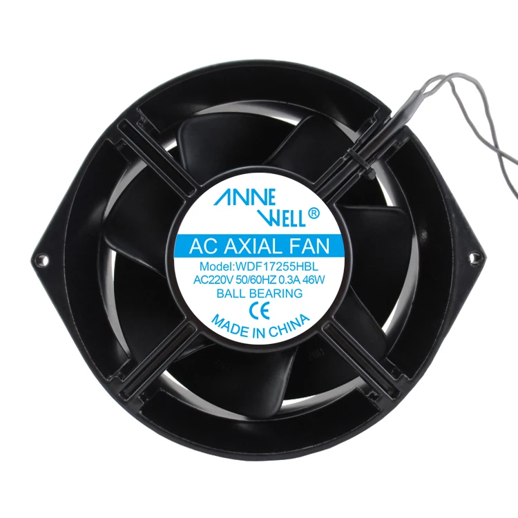 Annewell 172*150*55 мм AC 220 V 0,26/0,20 электродвигатель вентиляции вентилятор шариковый подшипник вытяжной вентилятор охлаждения промышленный вентилятор с осевым потоком