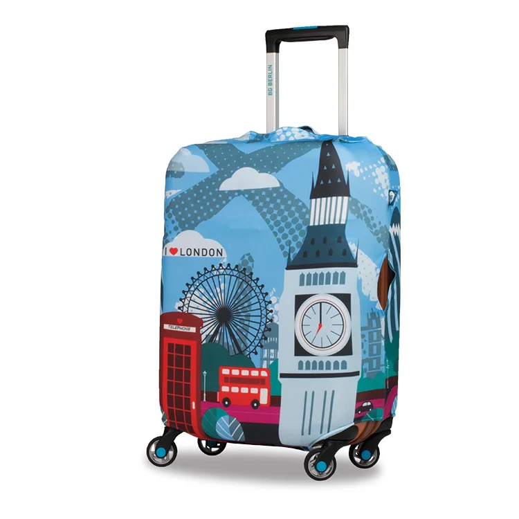 Manufacture Logo and pattern customized printed luggage cover stretchy suitcase cover