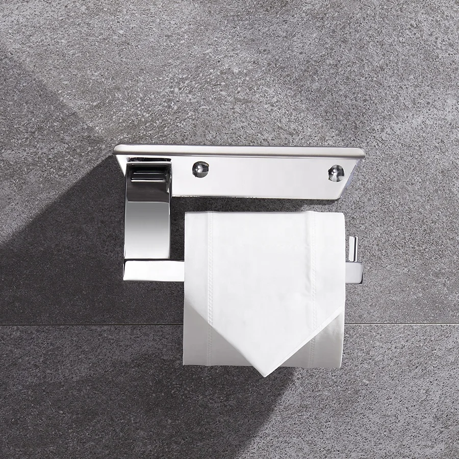 Полка для туалетной бумаги из нержавеющей стали с зеркалом SUS 304