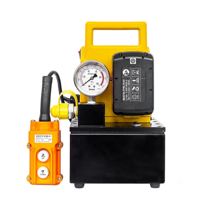 Portable 700 Bar single acting  Electric Hydraulic Power Back Pump Battery Driven pump