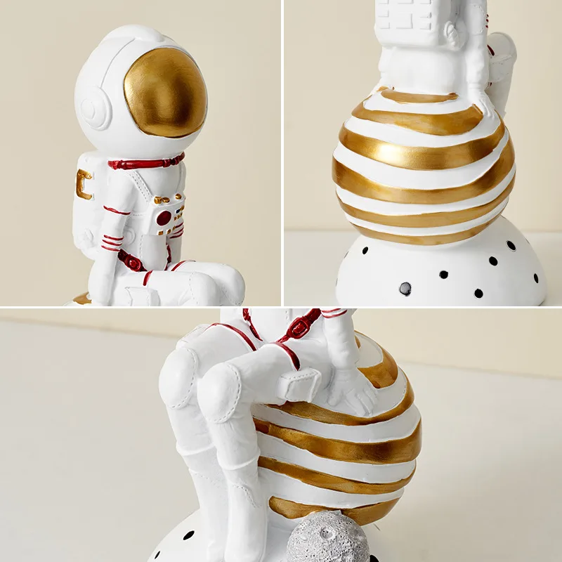 female astronaut office desktop decoration mobile phone holder girl cute decorative pen gift