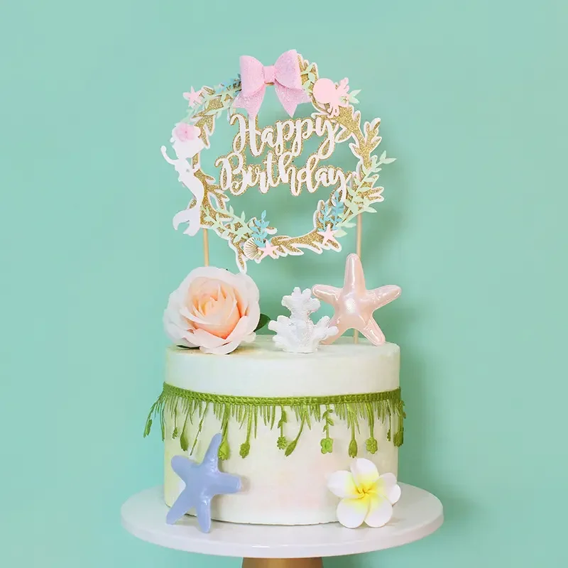 Wholesale Chocolate Mousse Cake Cupcake Toppers Picks Decoration Butterfly Cake Cupcake Topper Decoration