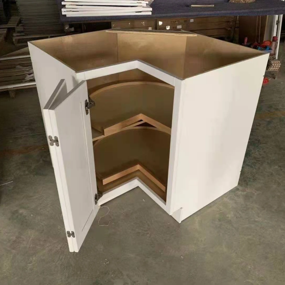 New Design Factory Custom Make Solid Wood Kitchen Cabinet RTA