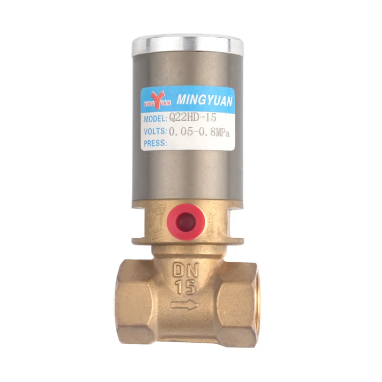 NingBo Factory Q22HD Pneumax Solenoid Valve Brass Piston Solenoid Pneumatic Air Control Valve