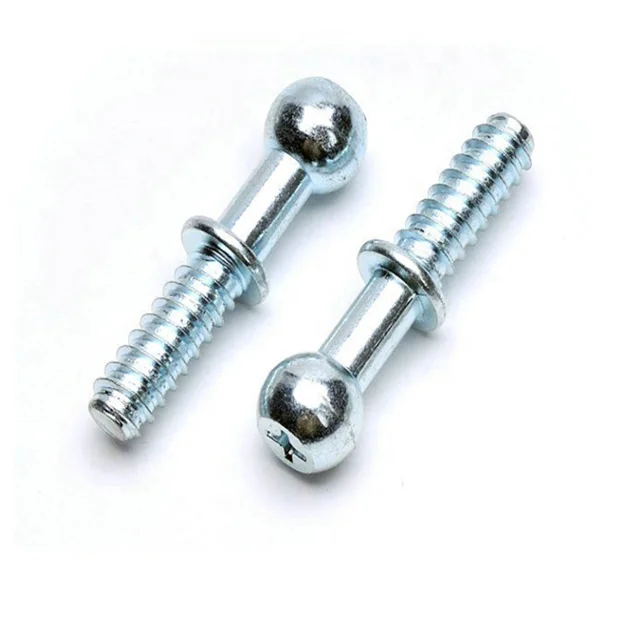 Dongguan high quality  auto parts ball head screw precision hardware processing car rearview mirror ball head screw