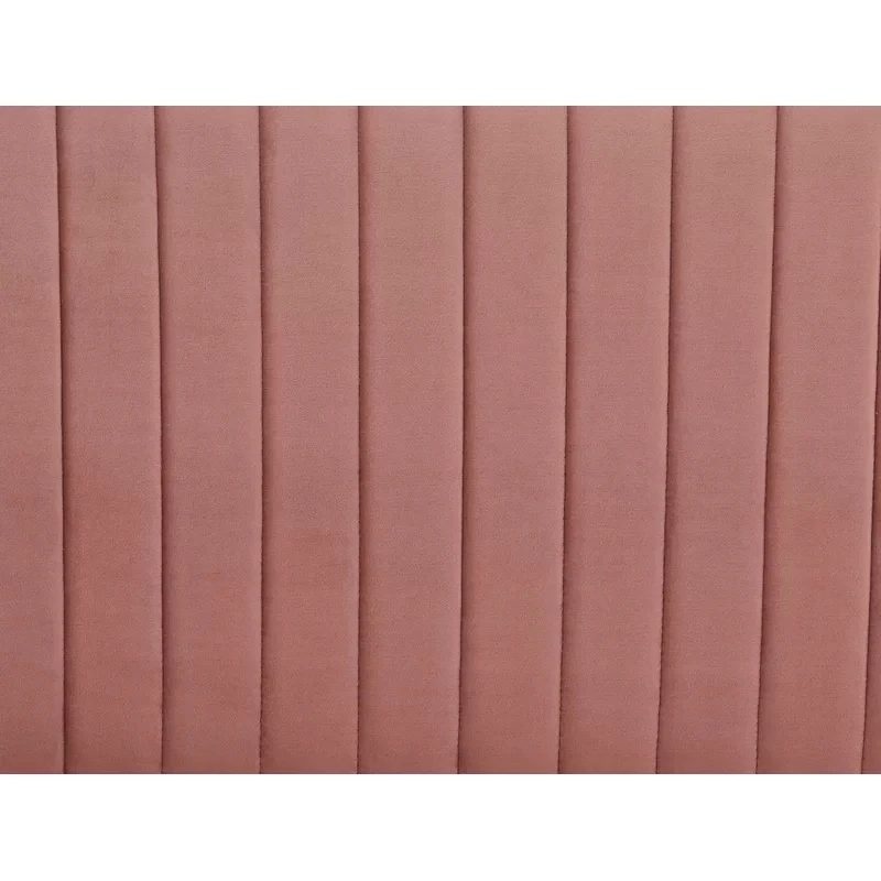 Custom design pink velvet restaurant booth 2 seater sofa chair for cafe