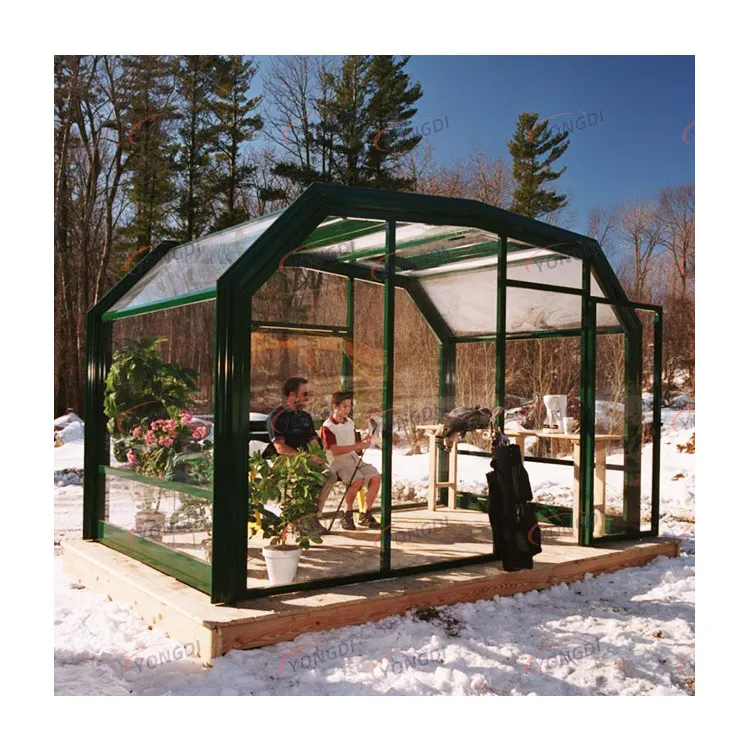 Modular motorized transparent tempered glass insulation retractable skylight window spa tub cover shelter for swimming pool