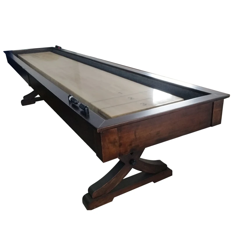 Wholesale Price Solid Wood Modern Professional Outdoor Shuffle board shuffleboard Table Dining 12ft