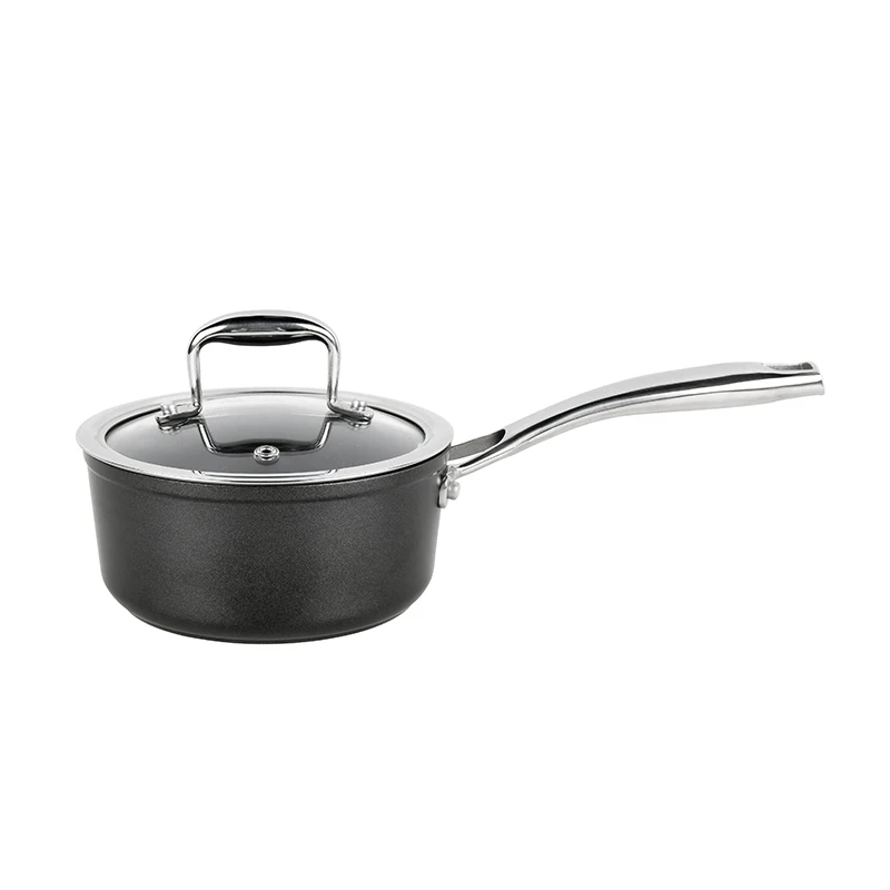 Factory Direct Sale Kitchen Cookware Non-stick Milk Pot Aluminum Cooking Milk Soup Pot with Lid