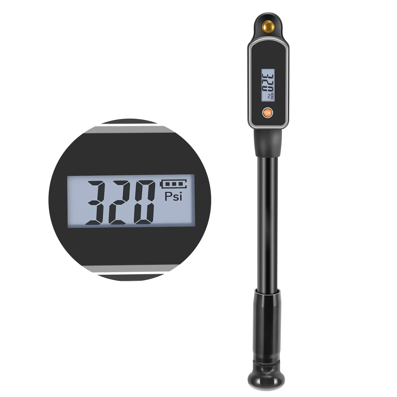 Bike Tire Inflator High-Pressure Mini Portable 320PSI Bike Shock Fork Bicycle Pump Bicycle Tire Inflator Bicycle Hand Air Pump
