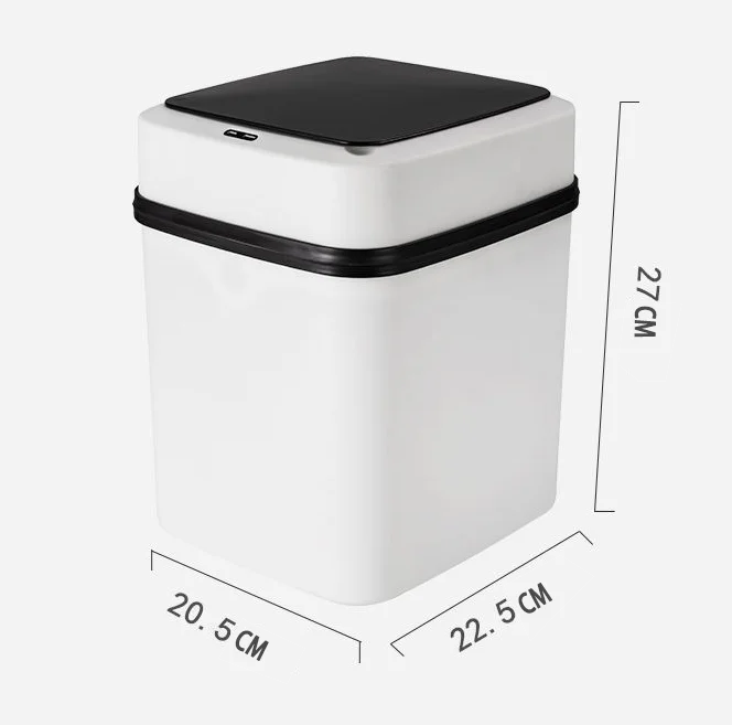 10L Intelligent Automatic  induction Sealed deodorization Plastic   Desktop/The car multipurpose  Odorless seal  White trash can