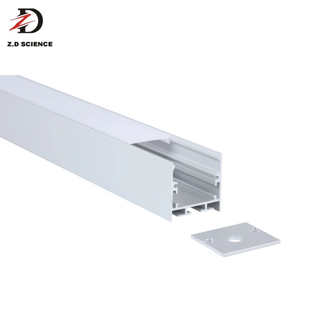 U Shape Surface 35MM LED Aluminum Profile Black / Silver / White LED Profile For LED Tape Light Recessed LED Profile