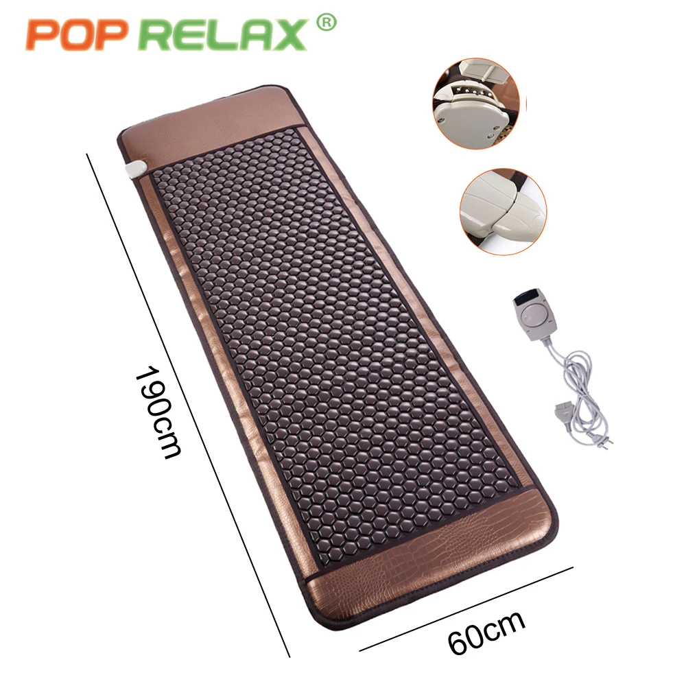 Korean Jade Tourmaline Stone Ceratonic Thermal Mat Far Infrared Heating Massage Bed Mattress Mat