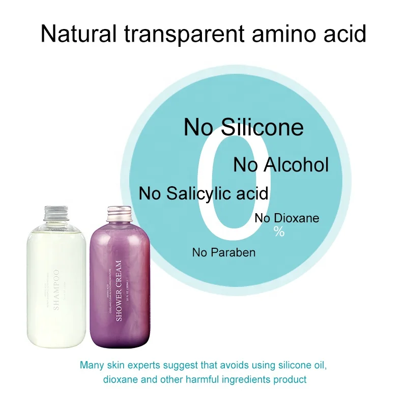 Шампунь с аминокислотой REVIYA, увлажняющий сглаживающий Набор для волос, шампунь и гель для душа