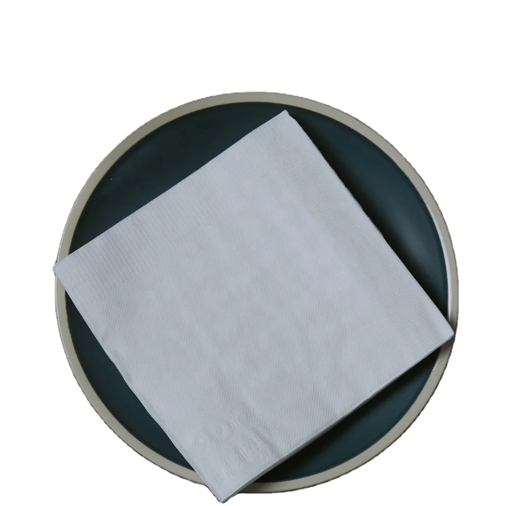 Hotel Beverage Custom logo 23*23cm 1 ply 16gsm Cocktail Paper Napkin