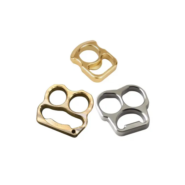hot sales  carbon fiber stainless steel brass single two finger tiger finger ring bottle opener