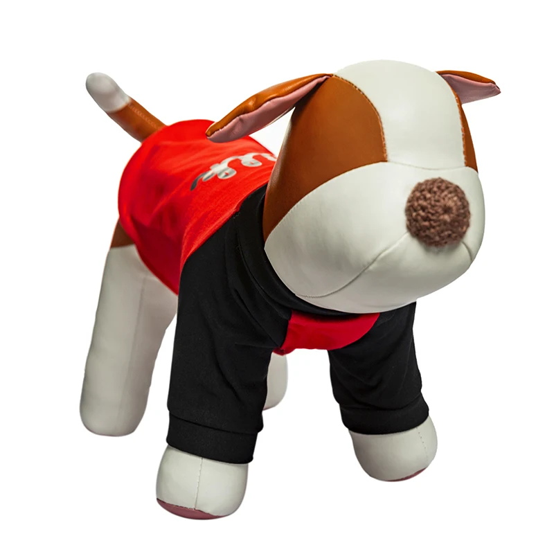 BJW-PJ Soft Dog Models PU Leather Cotton Stuffed Dog Mannequins Pet Shop Display Mannequins
