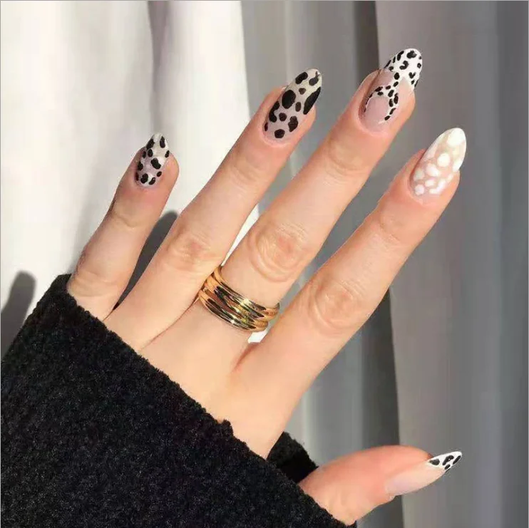 Good Price Luxury Mixed Color Long Ballerina Nails Made By Hard Acrylic Material Thick Nails On Sales