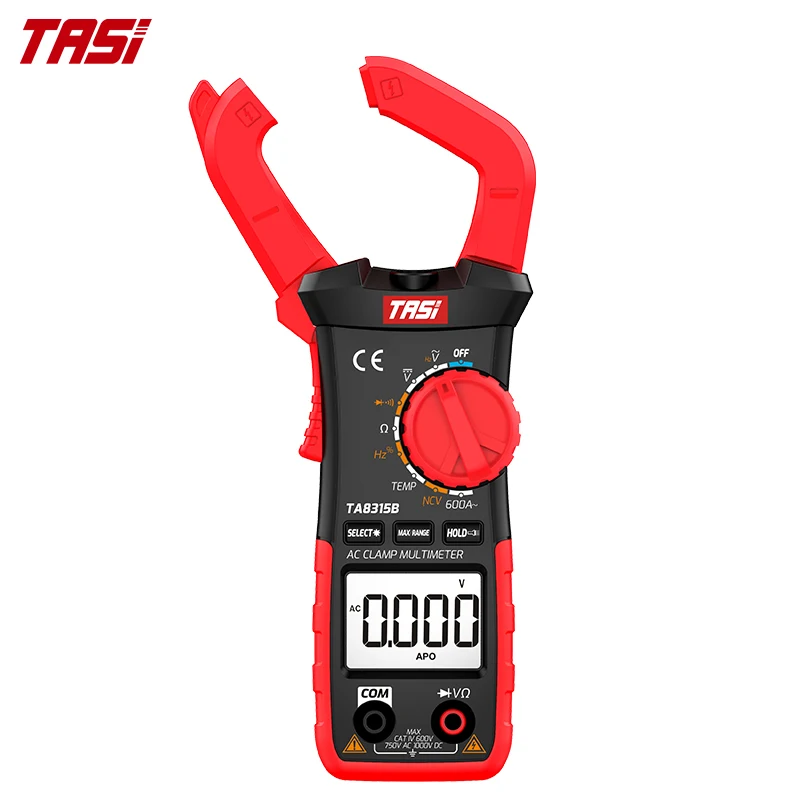  Цифровой мини-мультиметр TASI TA8315B ручной Бесконтактный измеритель температуры и частоты с функцией True-rms