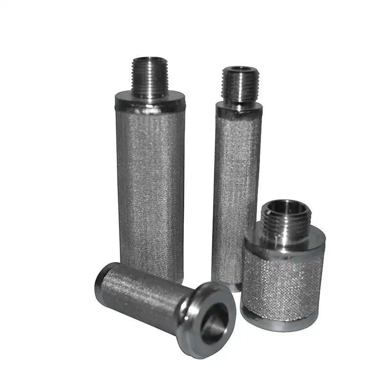 stainless steel 304 316L sintered powder porous metal filter tubes in chemical filtering