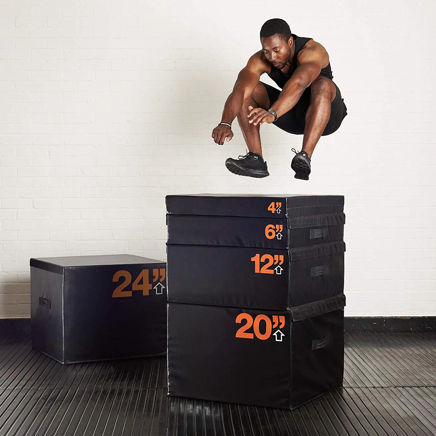 DW спорт, мягкие штабелируемые пенопластовые прыжки высокой плотности для силовых тренировок