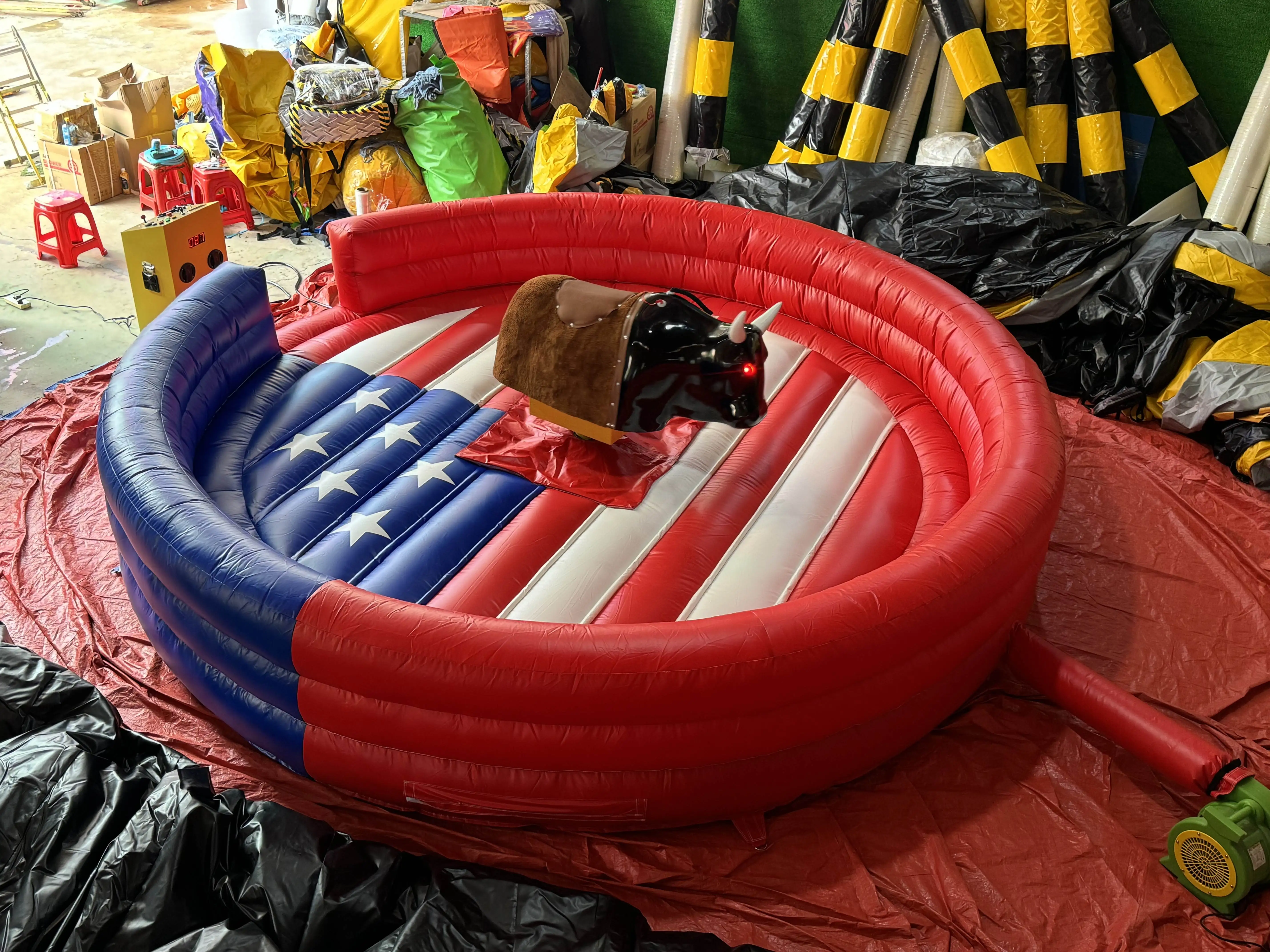 Hot Sale Outdoor Inflatable Rodeo Mechanical Bull Bullfighting Machine Rodeo Bull