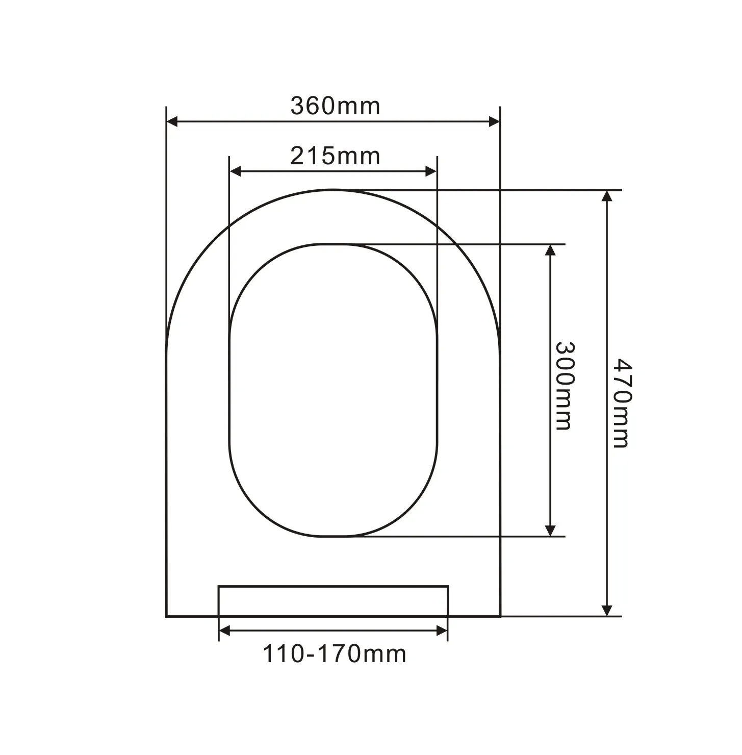 Modern toilet seat pure PP Material Toilet Seat Soft Close in U Shape