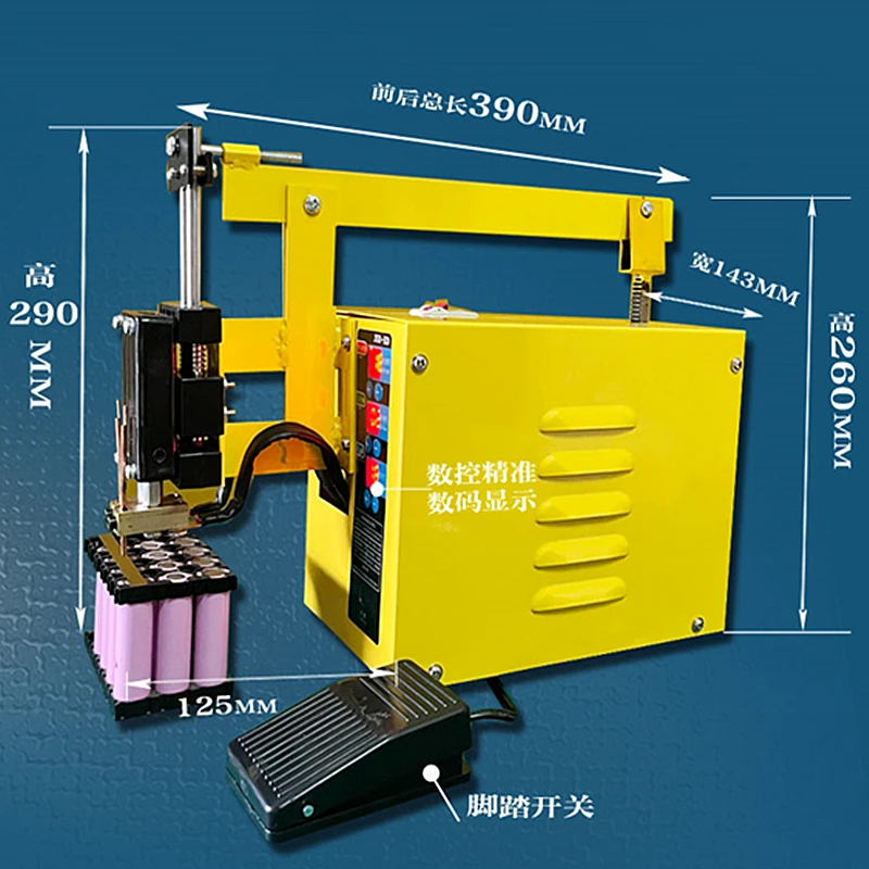 5KW 3KW Battery Spot Welding Machine Automatic Downlink Welder for 18650 Lithium Batteries Precision Pulse Nickel Strip 220/110V