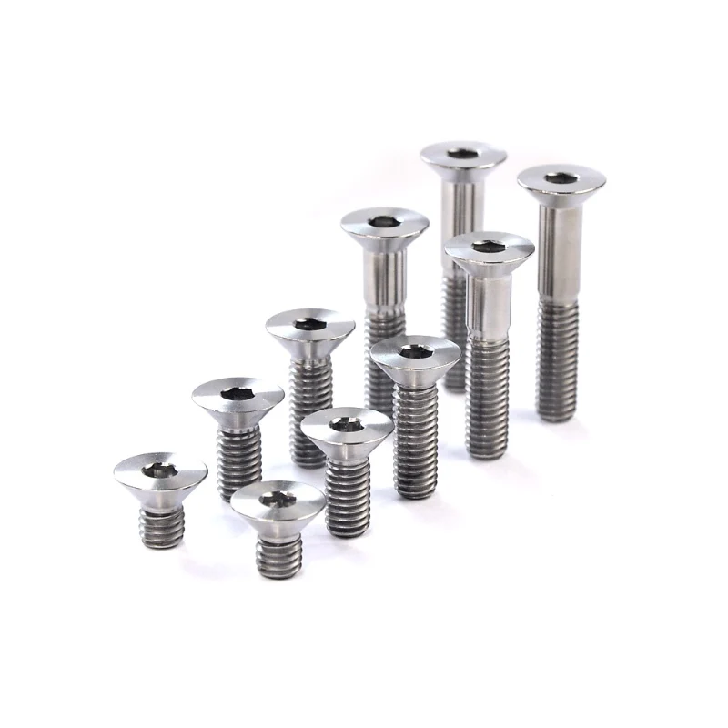 M3 M4 M5 M6 M8 M10 DIN7991 Titanium Countersunk Head Hexagon Socket Screws bolts