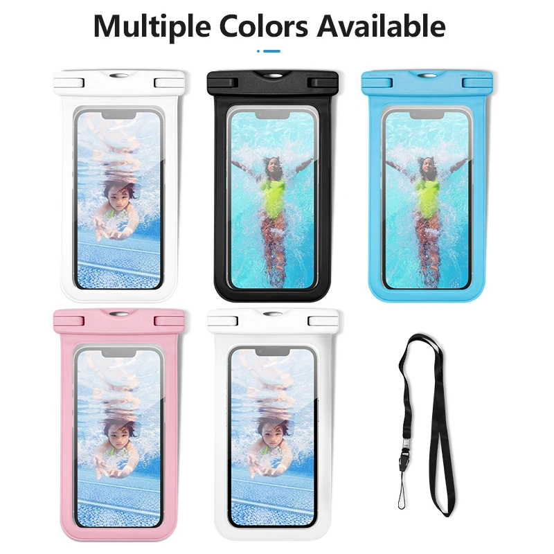 Outdoor Sports Skiing Surfing Travel Transparent Mobile Phone Accessories Pvc Waterproof Bag