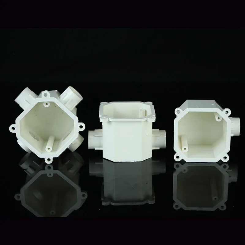 white/blue/red color pvc octagonal switch box Electrical plastic pvc junction box Octagonal embedded box