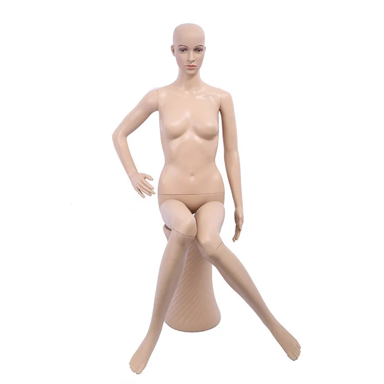 Hot selling cheap sitting pose full body sexy female mannequin for windows display