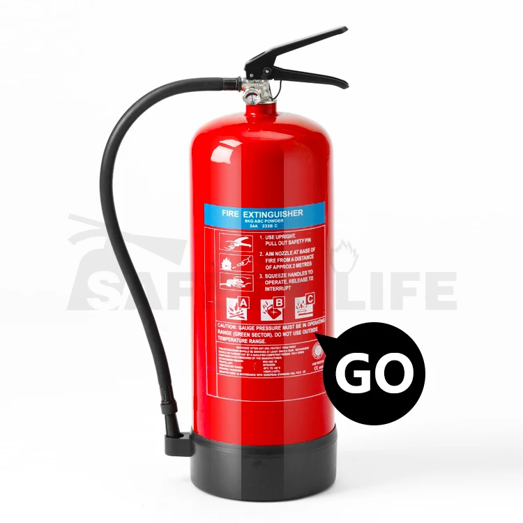 Supplied in Dubai portable 9kg abc dry powder fire extinguisher