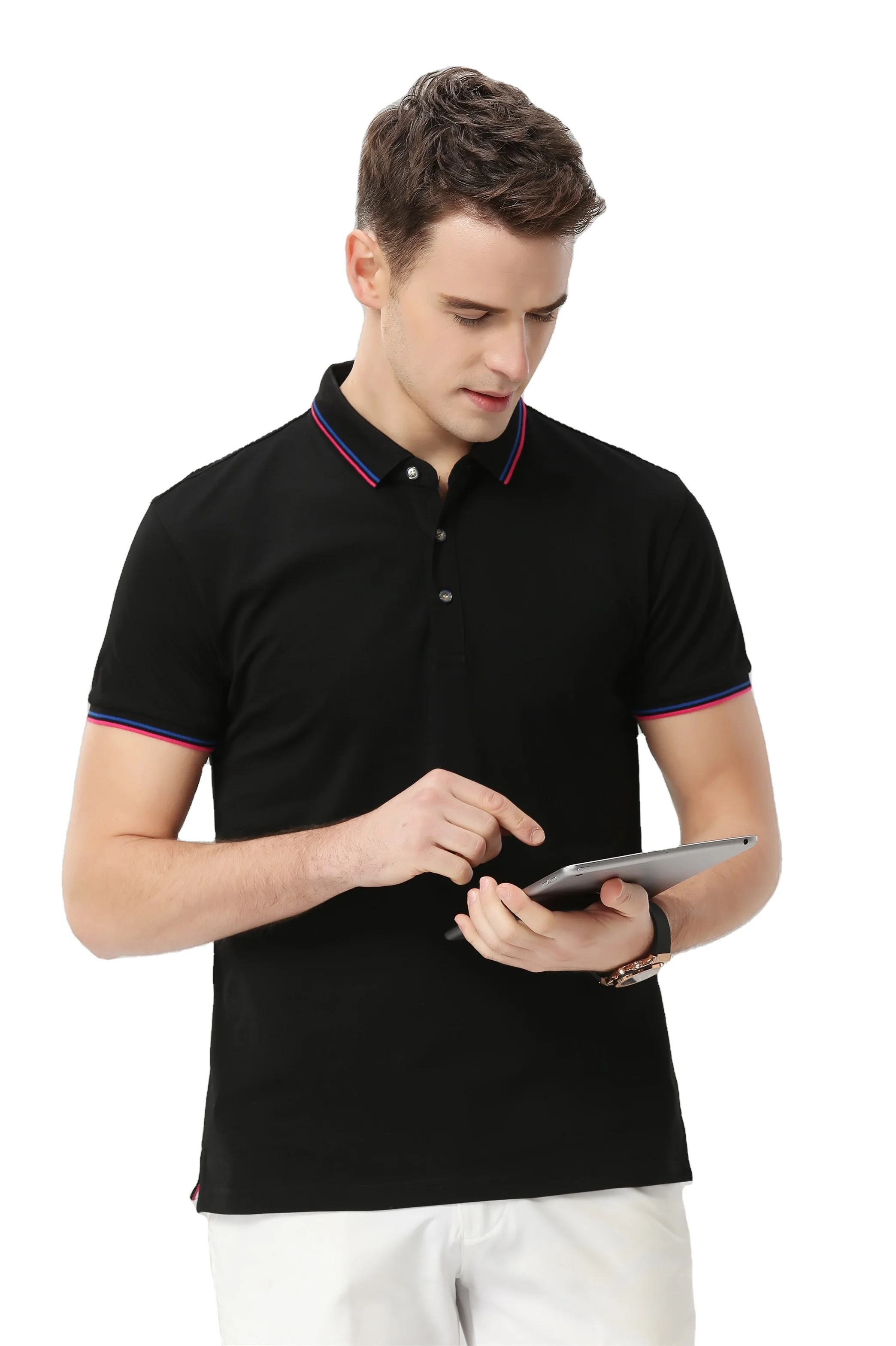 7912 Unisex Full Sublimation T shirt Casual and comfortable Custom Printed men polo Shirts Blank Wholesale