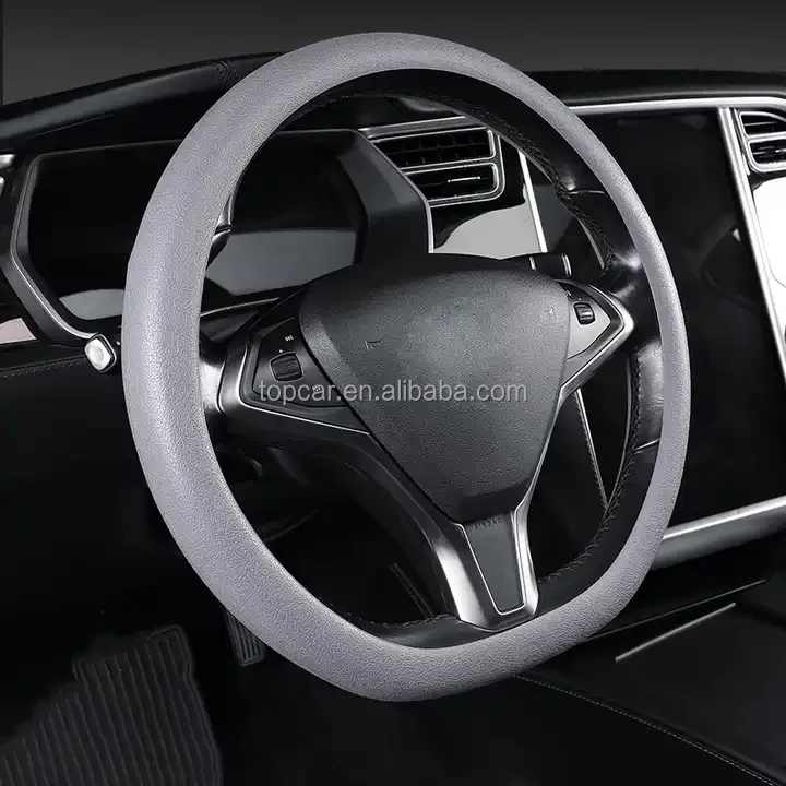 Hot Sell Custom Color Car Interior Accessories Anti-slip Silicone Steering wheel cover+shift knob kit Set