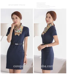 China manufacturer list hainan airlines flight attendant uniform perspiration moisture hot airline stewardess uniform